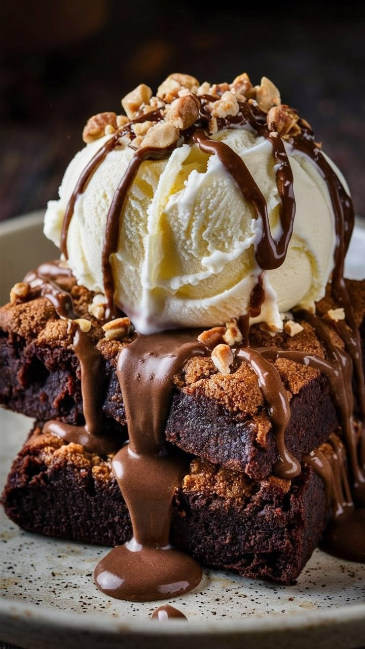 Brownie With Ice Cream