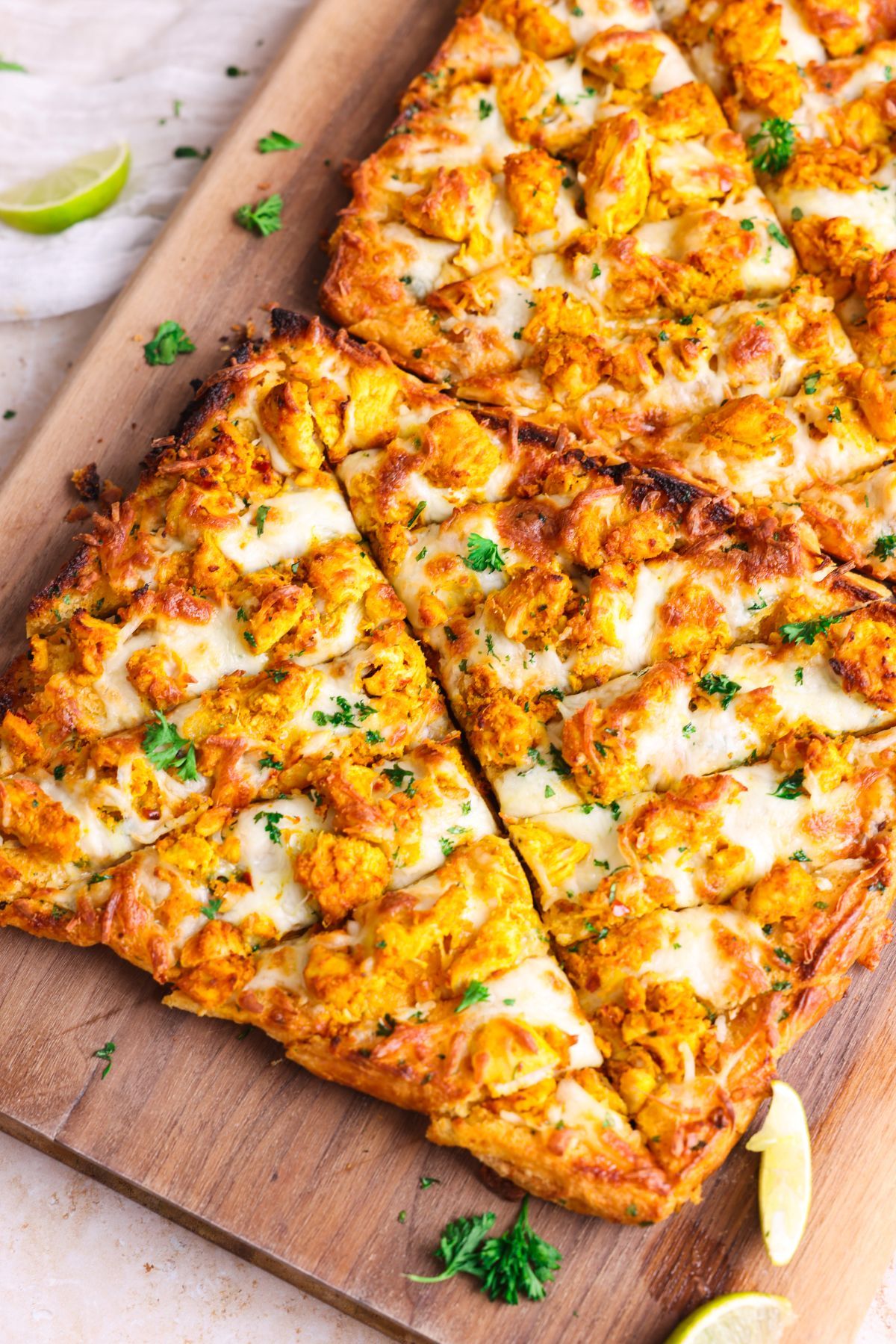 Chicken Tikka Garlic Bread