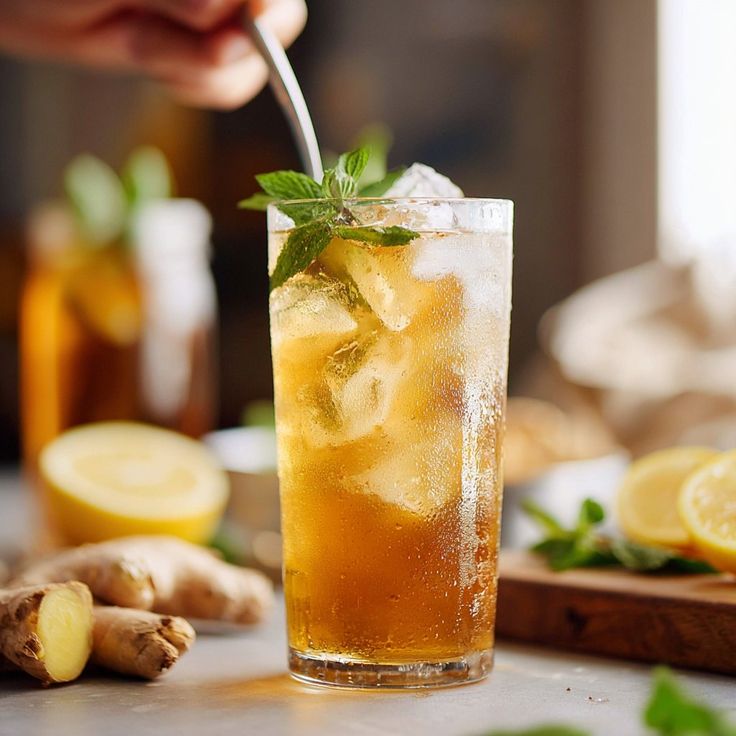Lemon Ginger Ice Tea